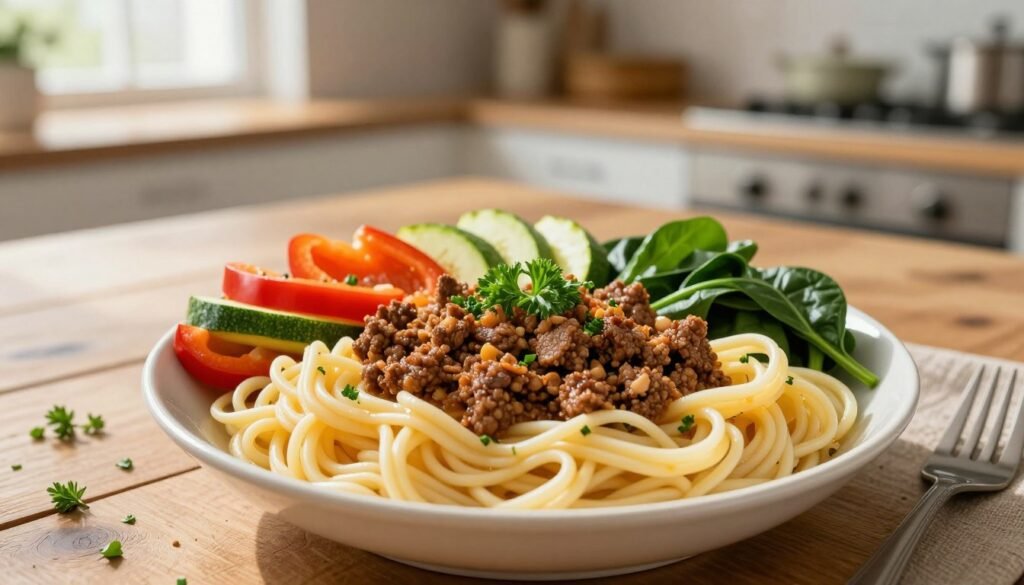 healthy beef dinner