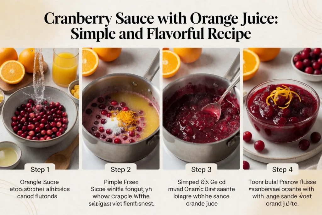 Cranberry Sauce with Orange Juice