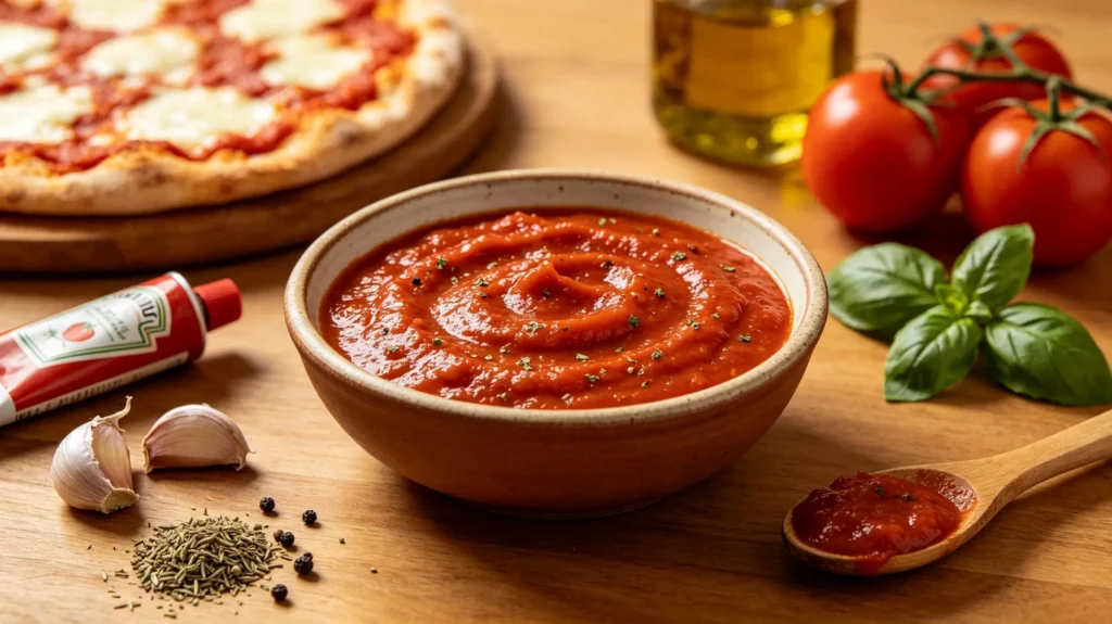 Pizza Sauce From Tomato Paste: An Easy Homemade Recipe in Minutes 2 Pizza Sauce