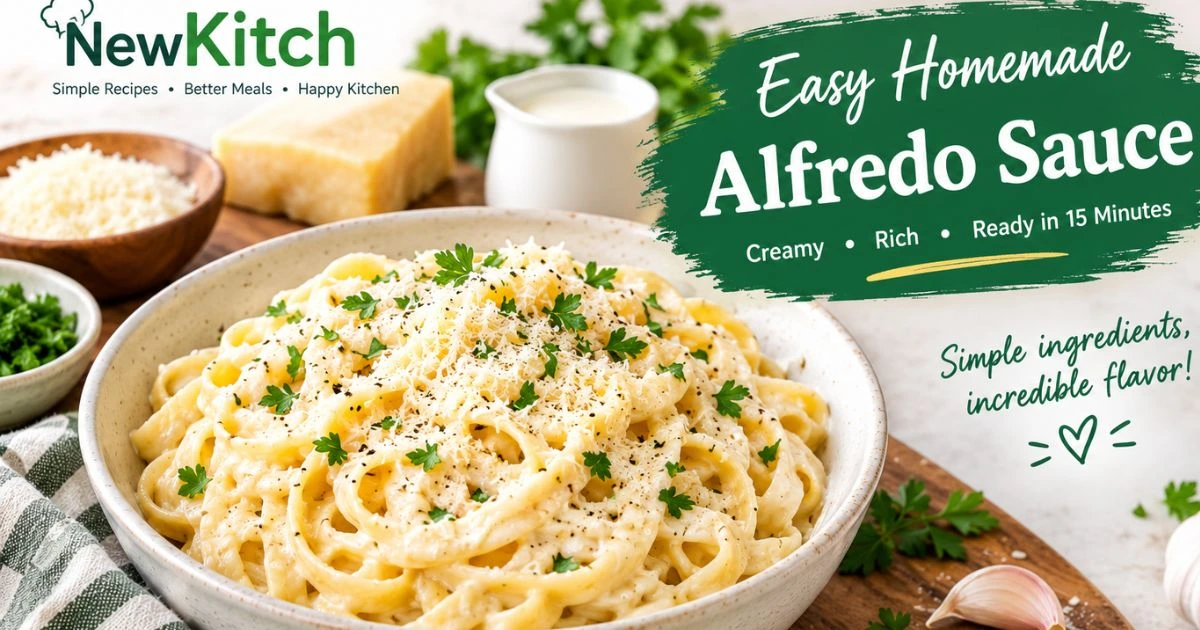 Newkitch Recipes 11 Alfredo Sauce
