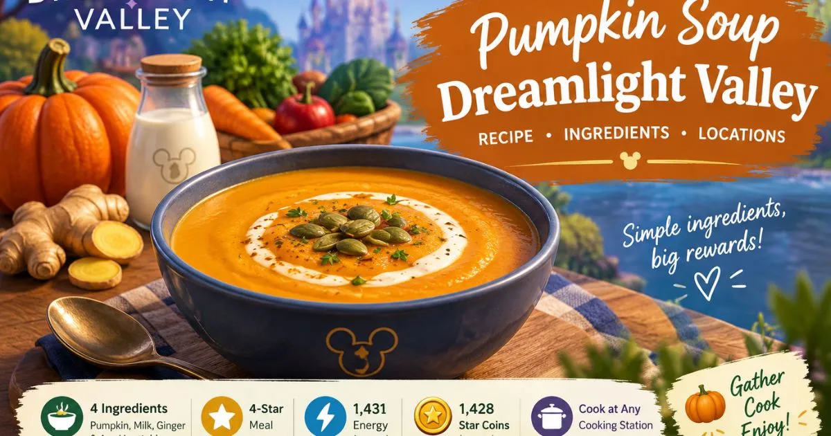Newkitch Recipes 9 Pumpkin Soup Dreamlight