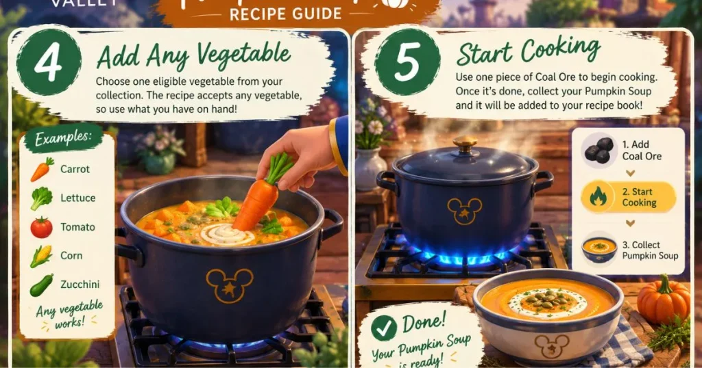 Pumpkin Soup Dreamlight Valley: Easy Full Recipe Guide 5 Pumpkin Soup Dreamlight Valley