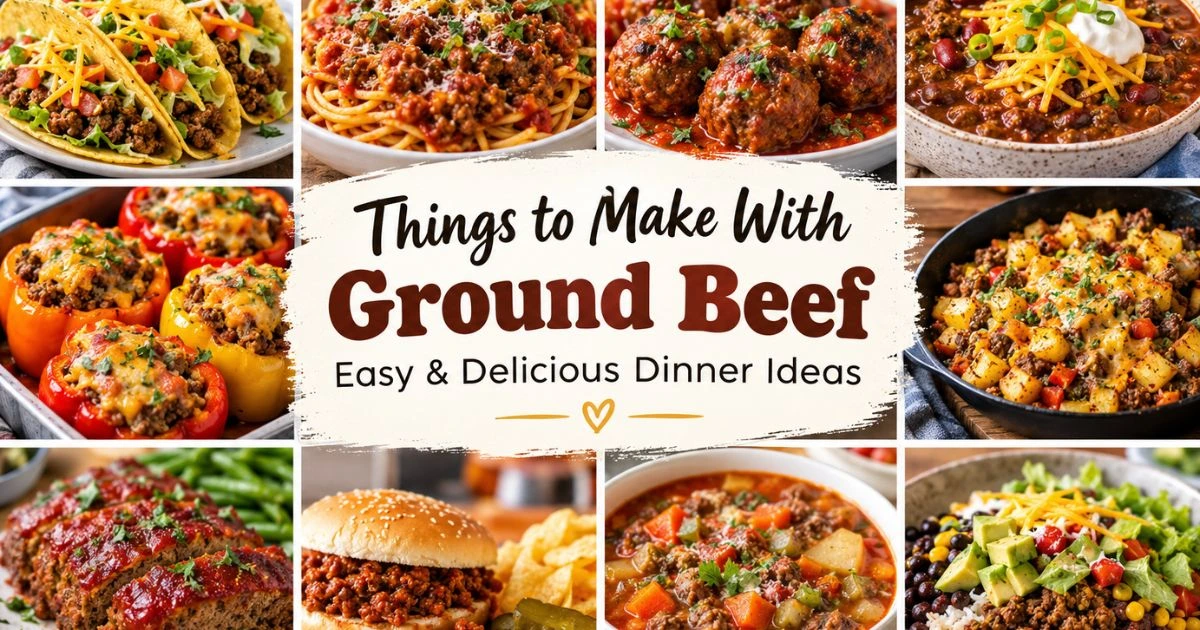 Easy Things to Make With Ground Beef: Delicious Dinner Ideas
